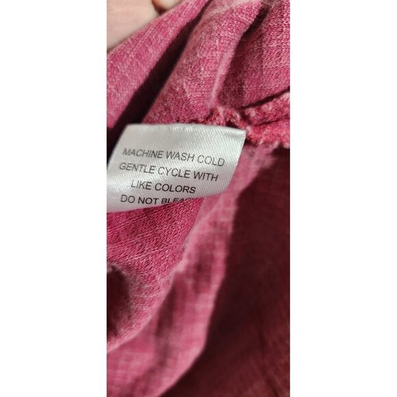 Grace & Lace Sweater Womens Large Pink Waffle Knit Half Zip Pullover Cotton NWT - Picture 5 of 12